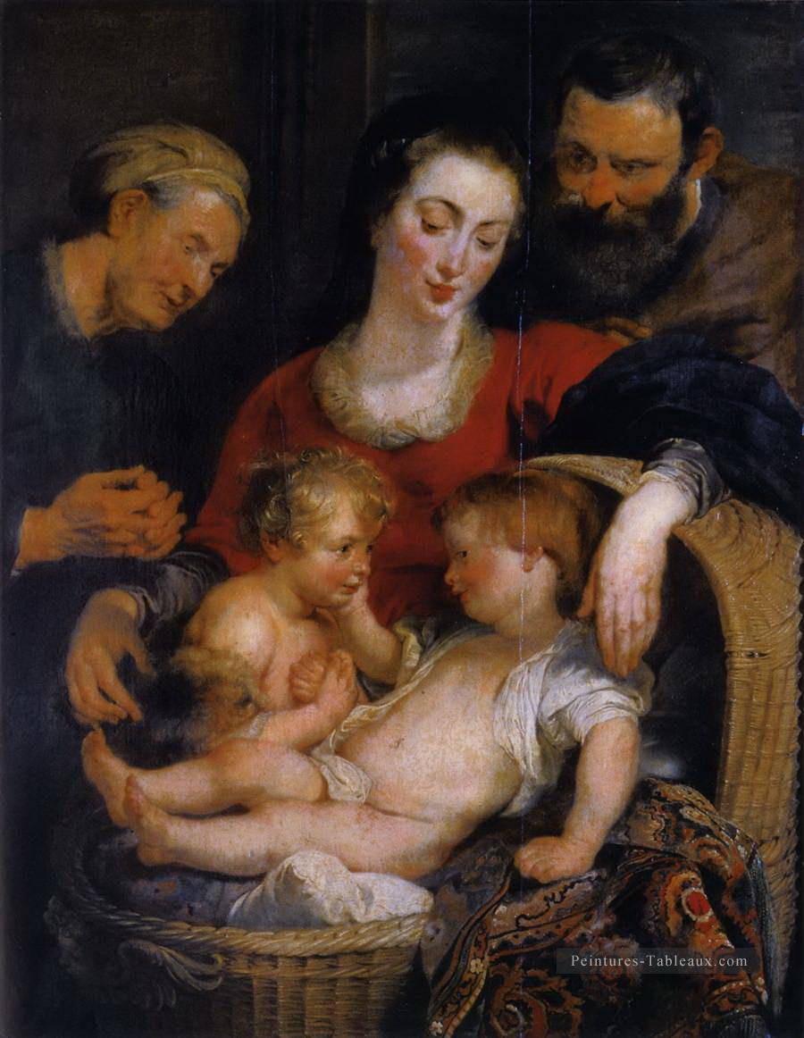 la sainte famille avec saint Elisabeth 1615 1 Peter Paul Rubens Peintures à l'huile